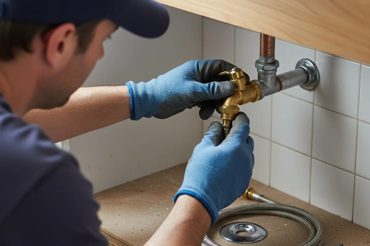 Shutoff valve and fitting work during Emergency Plumbing in Cato